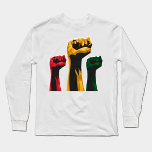 Support black peoples Long Sleeve T-Shirt